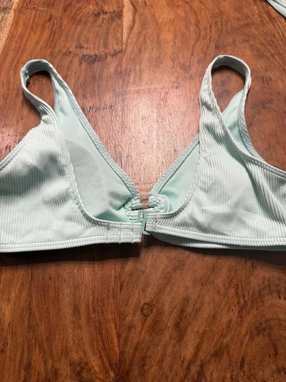 Roxy Light Mint Green Ribbed Bikini Set - Picture 7 of 9